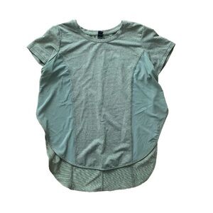 Cotton on Body Women Green Side Slit Mesh Short Sleeved T-Shirt Size XS